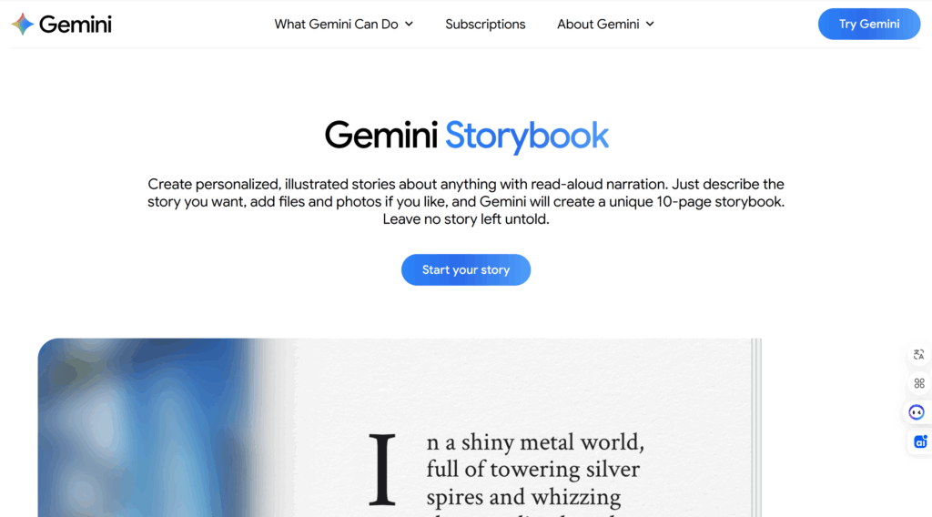 Để AI tính_Gemini Storybook_Bước 1