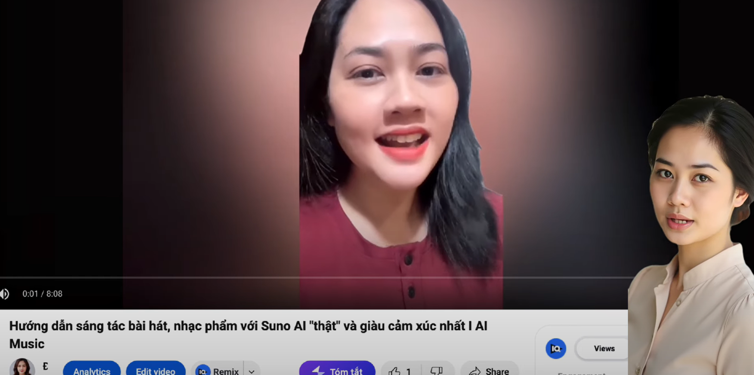 Bước 1: Copy link video bất kỳ