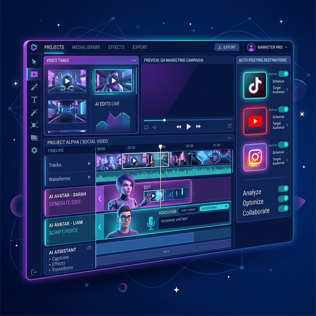 Autovis tạo video faceless tự động