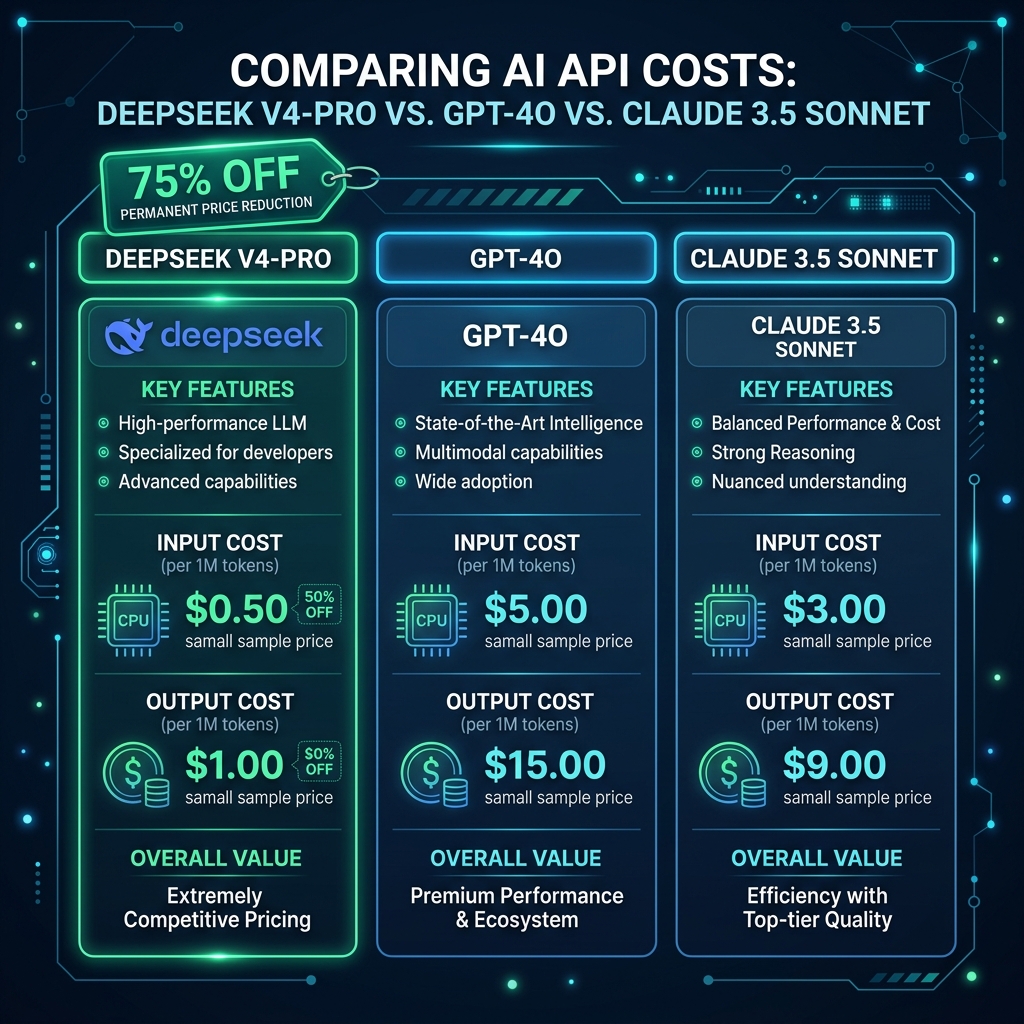 hình ảnh minh họa cho Cuộc chiến giá API AI: DeepSeek V4-Pro giảm giá vĩnh viễn 75% có ý nghĩa gì với startup?