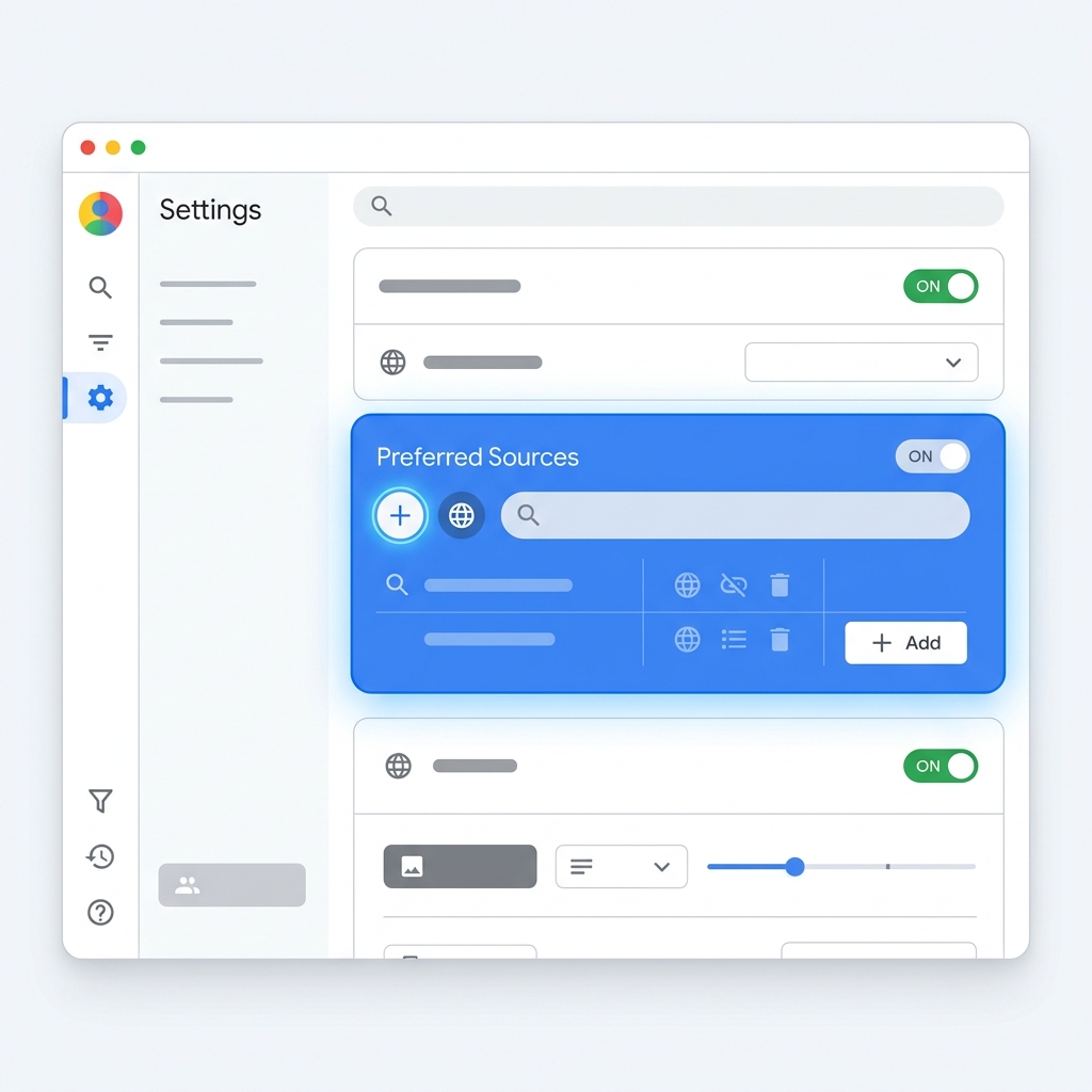 hình ảnh minh họa cho Google AI Overviews ra mắt Preferred Sources: Cuộc chơi SEO thương hiệu lên ngôi