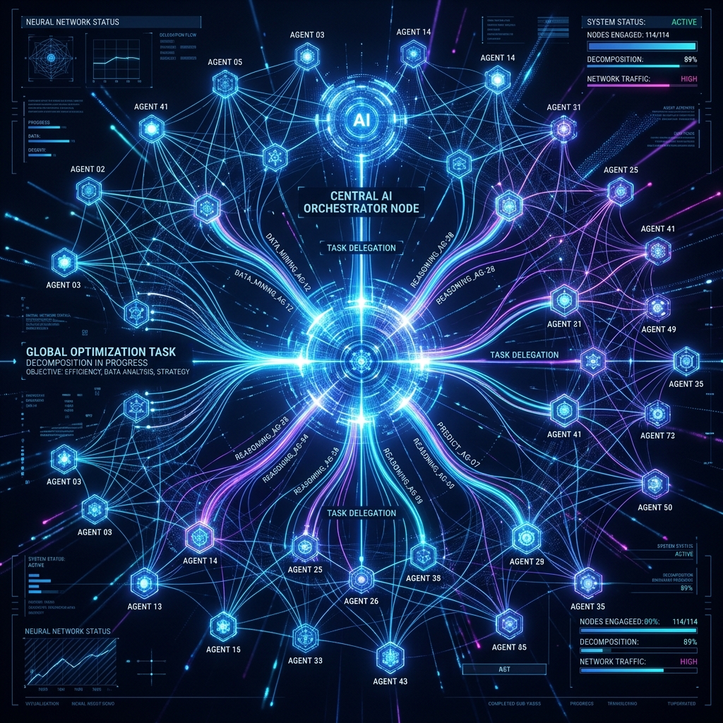 Google Antigravity 2.0 Multi-Agent Orchestration Network Graph