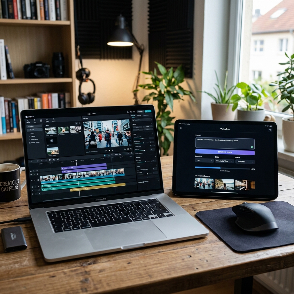hình ảnh minh họa cho So sánh VideoGen vs CapCut AI: nên dùng công cụ tự động hay chỉnh sửa thủ công?