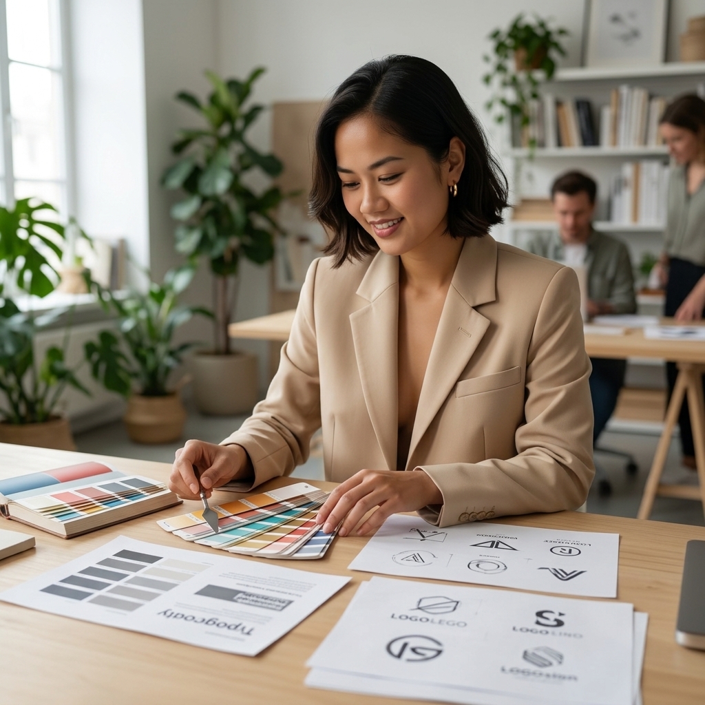 Thủ thuật tối ưu hóa brand kit (logo, font, màu sắc) trên Jupitrr AI cho doanh nghiệp