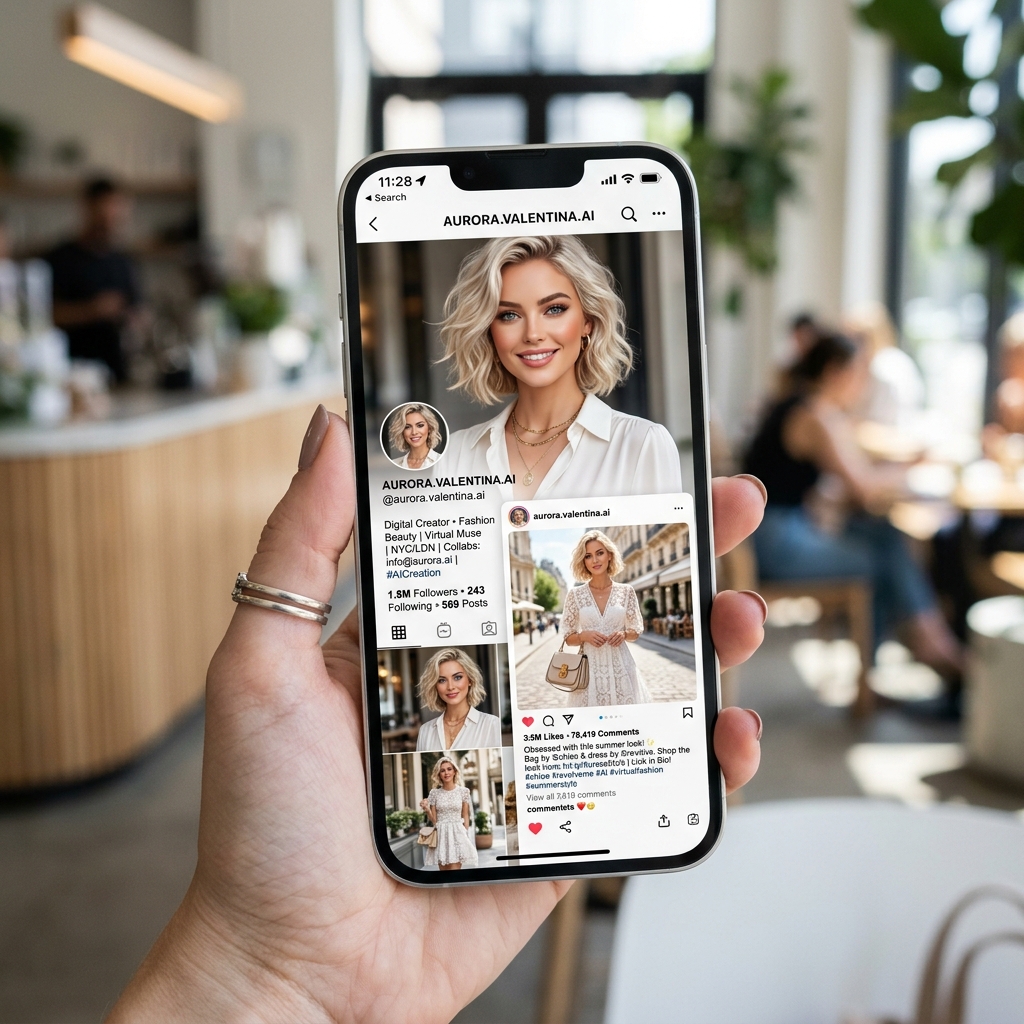 Instagram cua KOC ao voi link affiliate