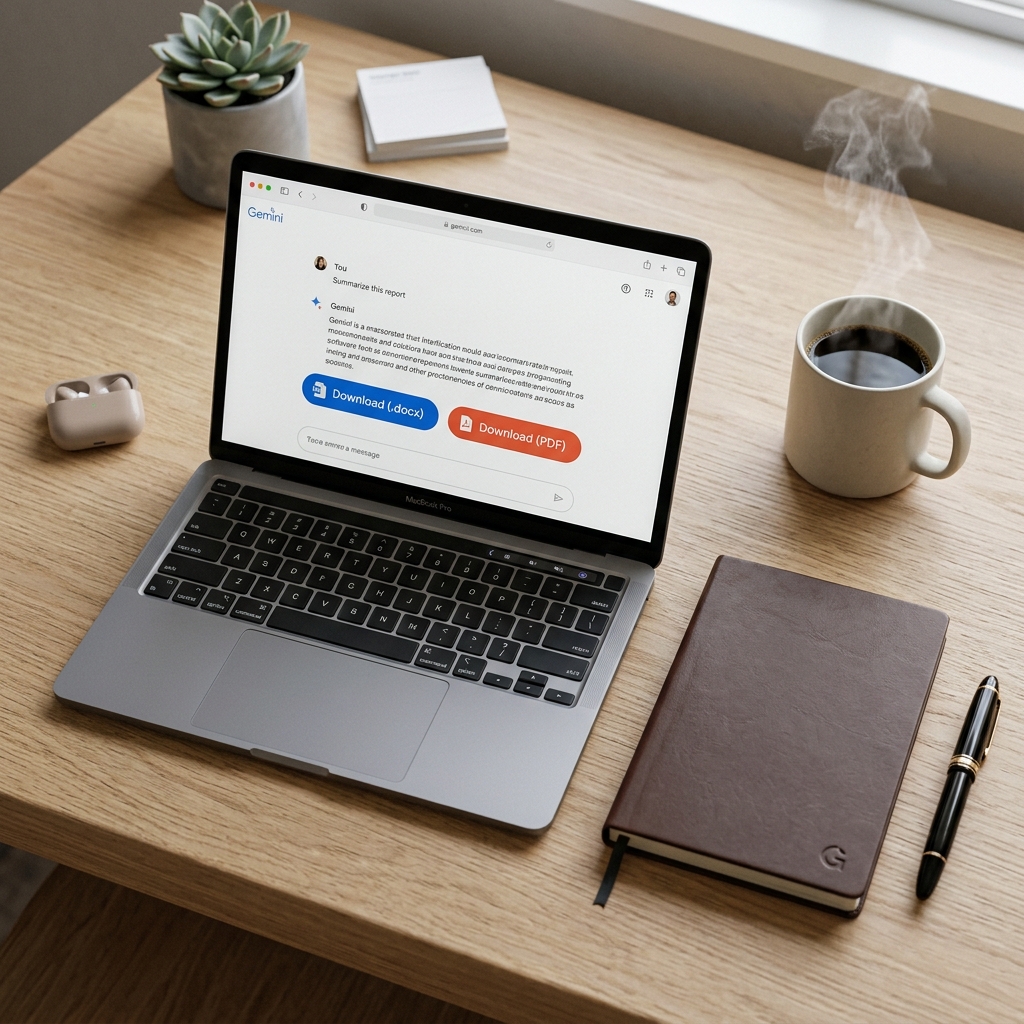 Hình ảnh minh họa chi tiết 1 cho Gemini giờ tạo file Word và PDF ngay trong chat — bước copy-paste biến mất