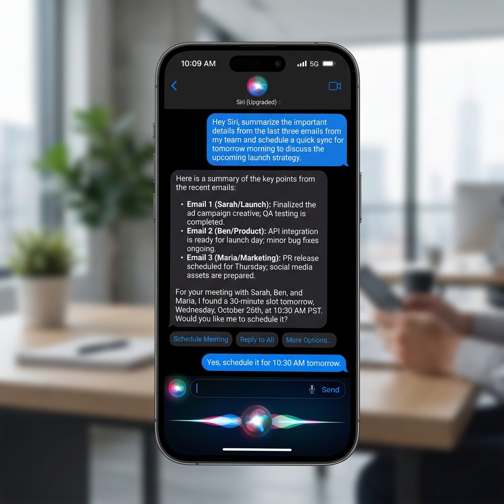 hình ảnh minh họa cho iOS 27: Apple lột xác Siri thành AI Chatbot thực thụ