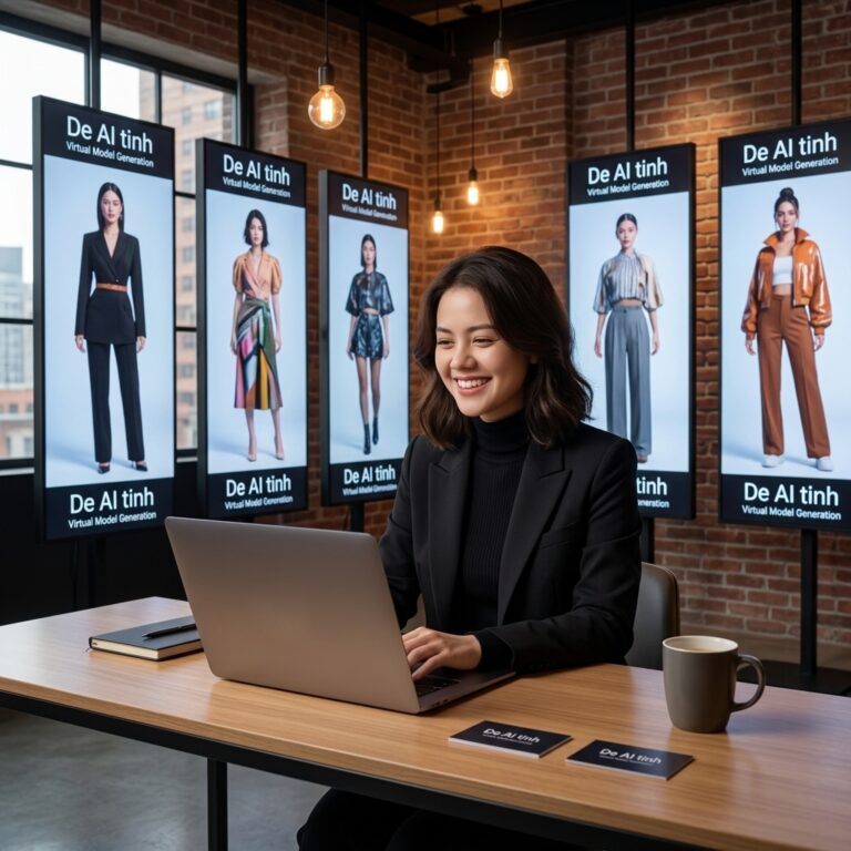 Bí quyết giữ khuôn mặt người mẫu AI đồng nhất khi chụp ảnh lookbook thời trang