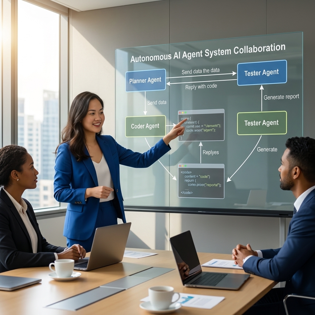 hình ảnh minh họa cho Multi-agent system: Khi các AI 'họp với nhau' để giải quyết vấn đề