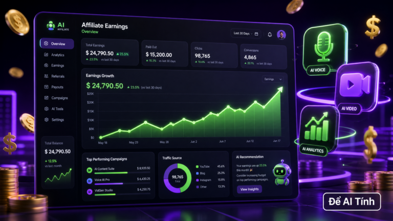 Top 3 công cụ AI mới mở affiliate đáng thử nhất tuần này