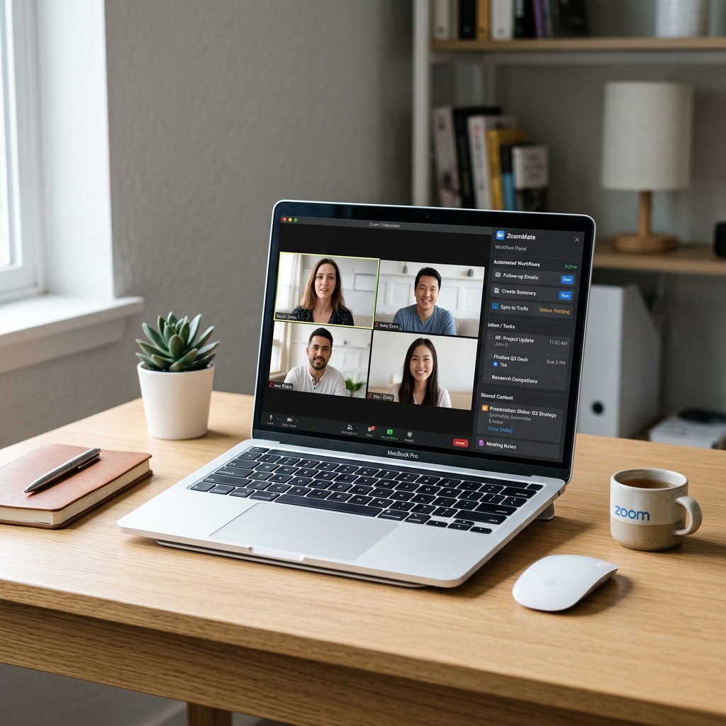 hình ảnh minh họa cho ZoomMate: Trợ lý AI tự động hóa công việc sau cuộc họp Zoom
