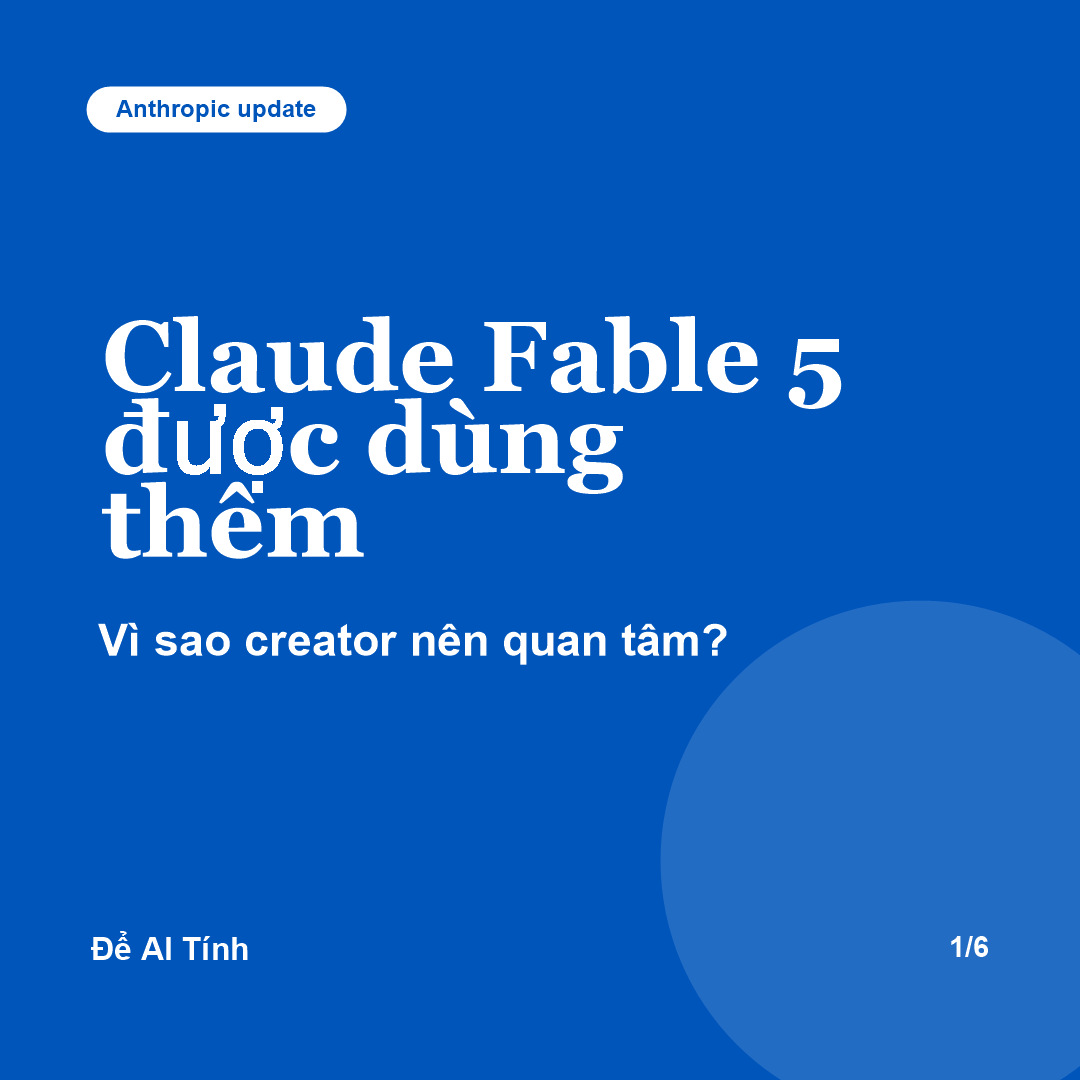 Anthropic kéo dài Claude Fable 5 cạnh tranh OpenAI - Để AI Tính