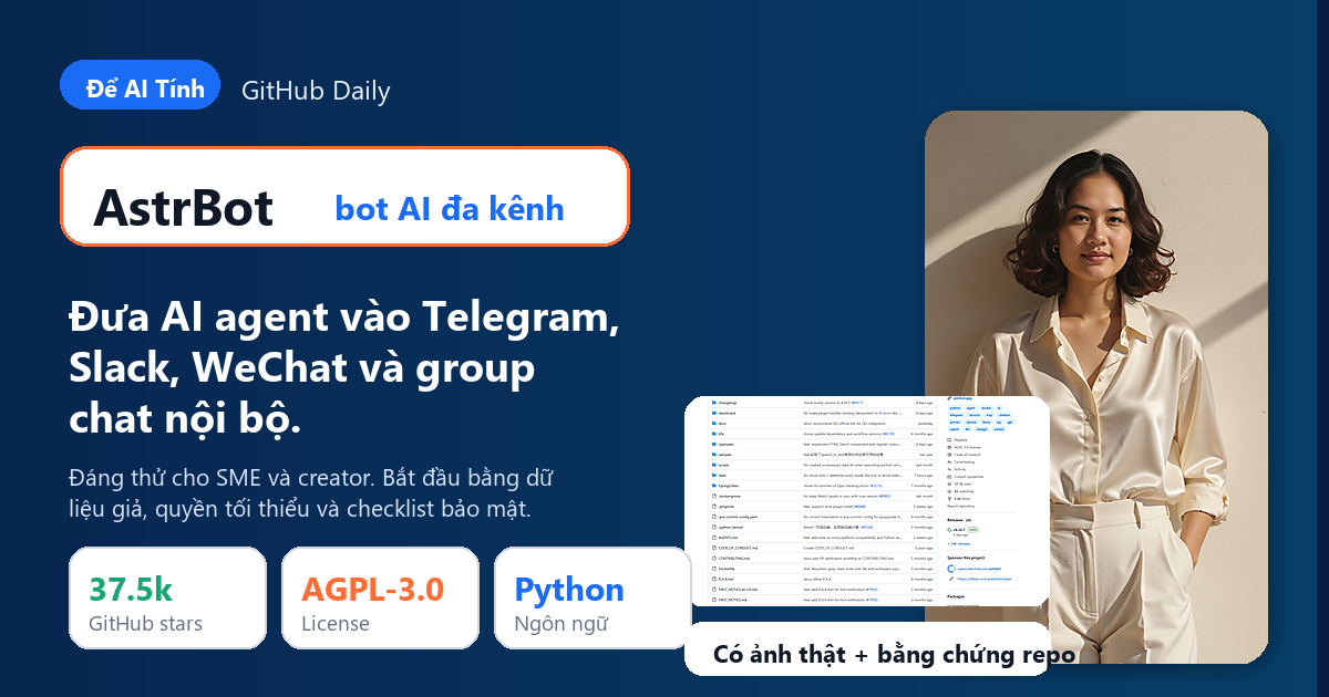 AstrBot là bot AI đa kênh cho SME