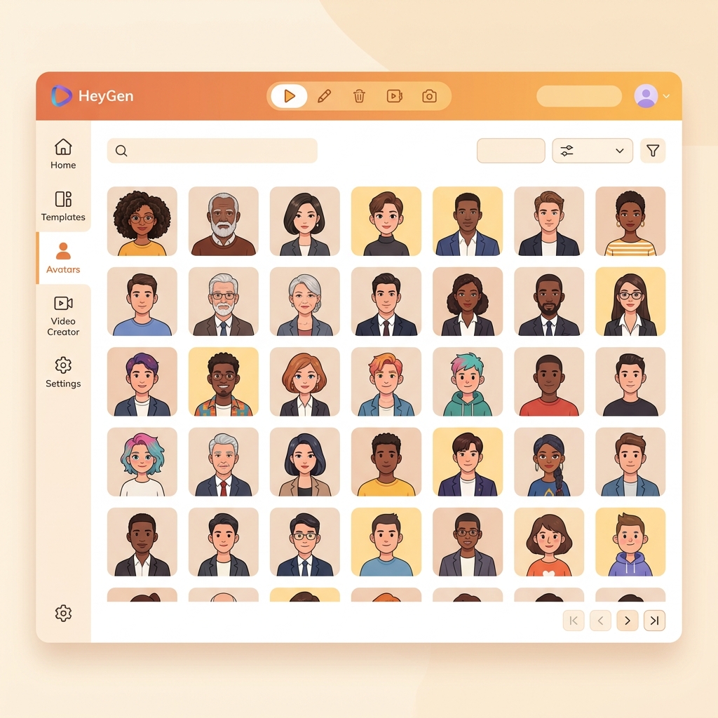 Studio tạo avatar AI heygen kỹ thuật số