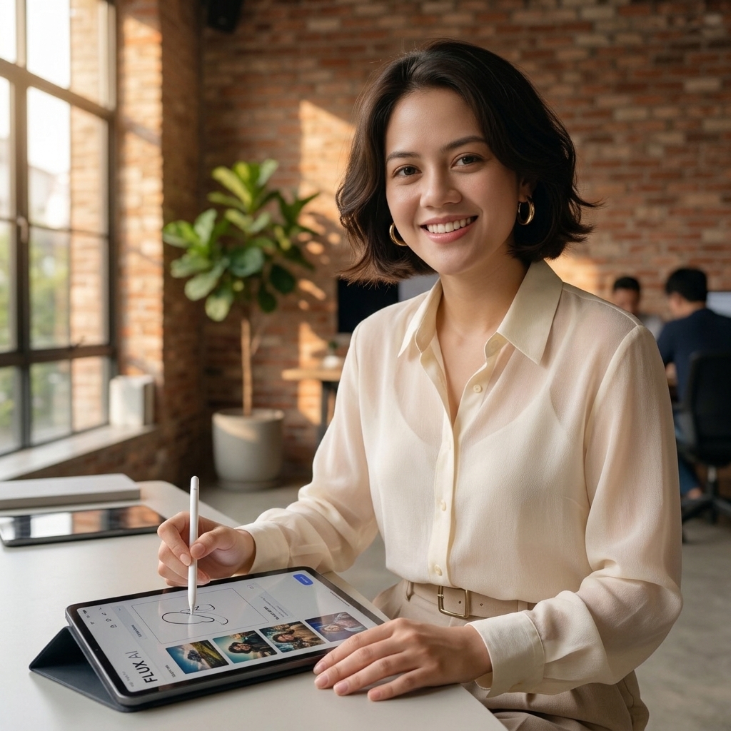 Hoàng Nhật Mai sáng tạo hình ảnh marketing bằng sinh ảnh AI flux