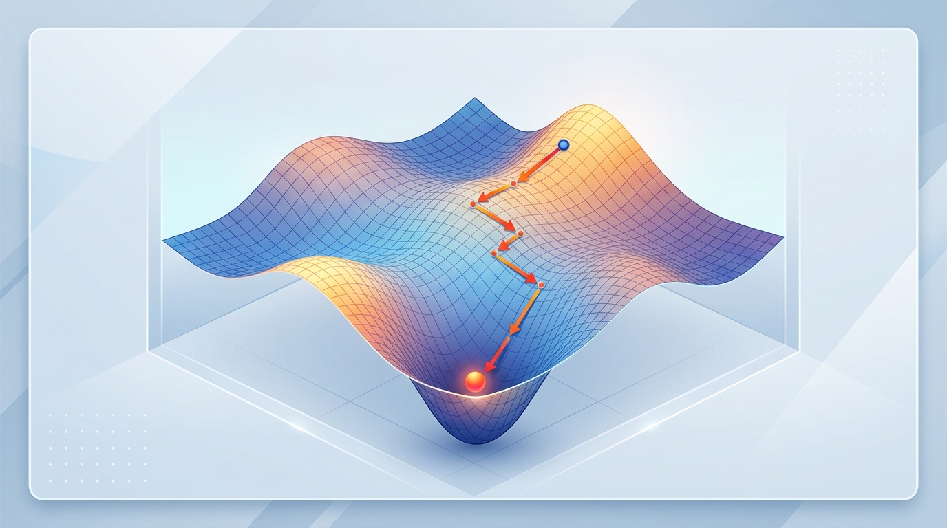 ai-engineering-from-scratch - Đồ thị mô tả thuật toán tối ưu hóa Gradient Descent