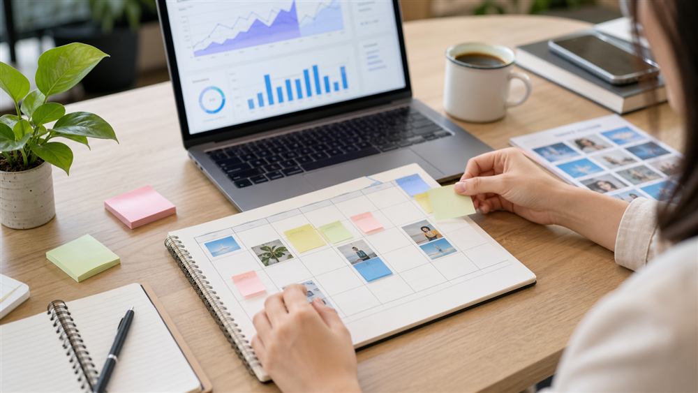 Lập kế hoạch nội dung cá nhân bằng lịch đăng và ghi chú trực quan