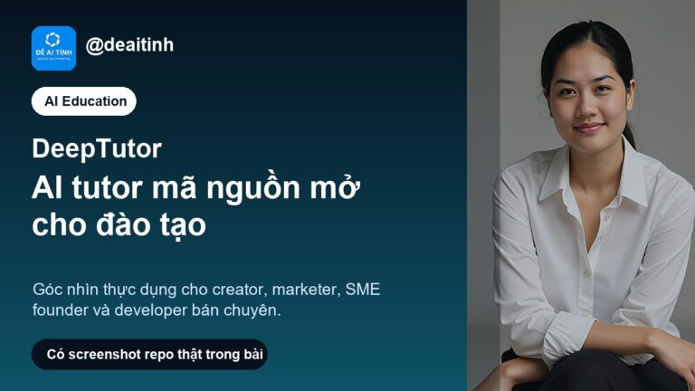 DeepTutor: AI tutor mã nguồn mở cho học tập cá nhân hóa