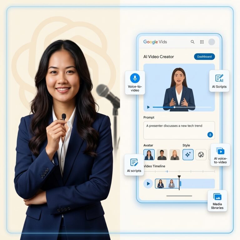 Google Vids cho phép tạo video bằng Gemini Omni và avatar cá nhân