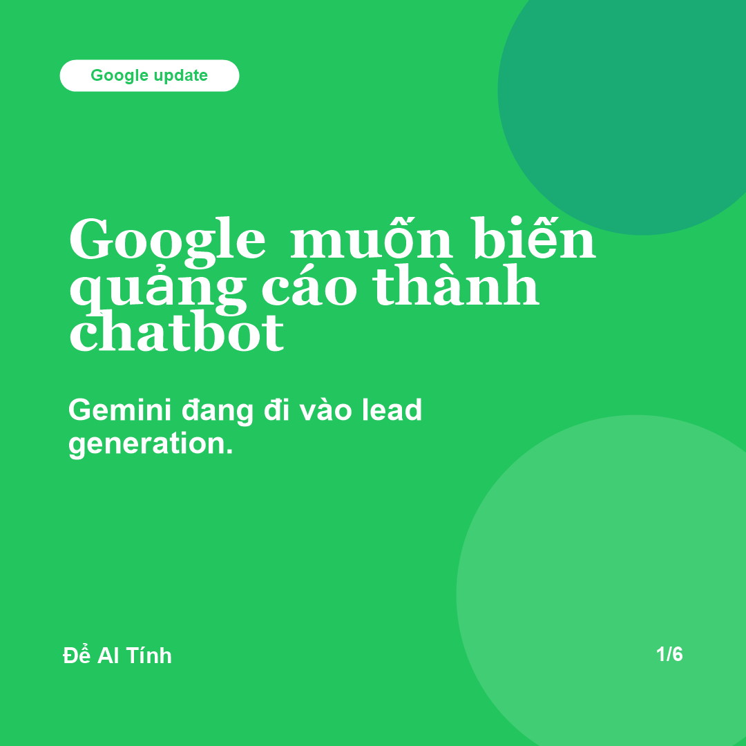 Google đưa Gemini vào quảng cáo Search ad - Để AI Tính