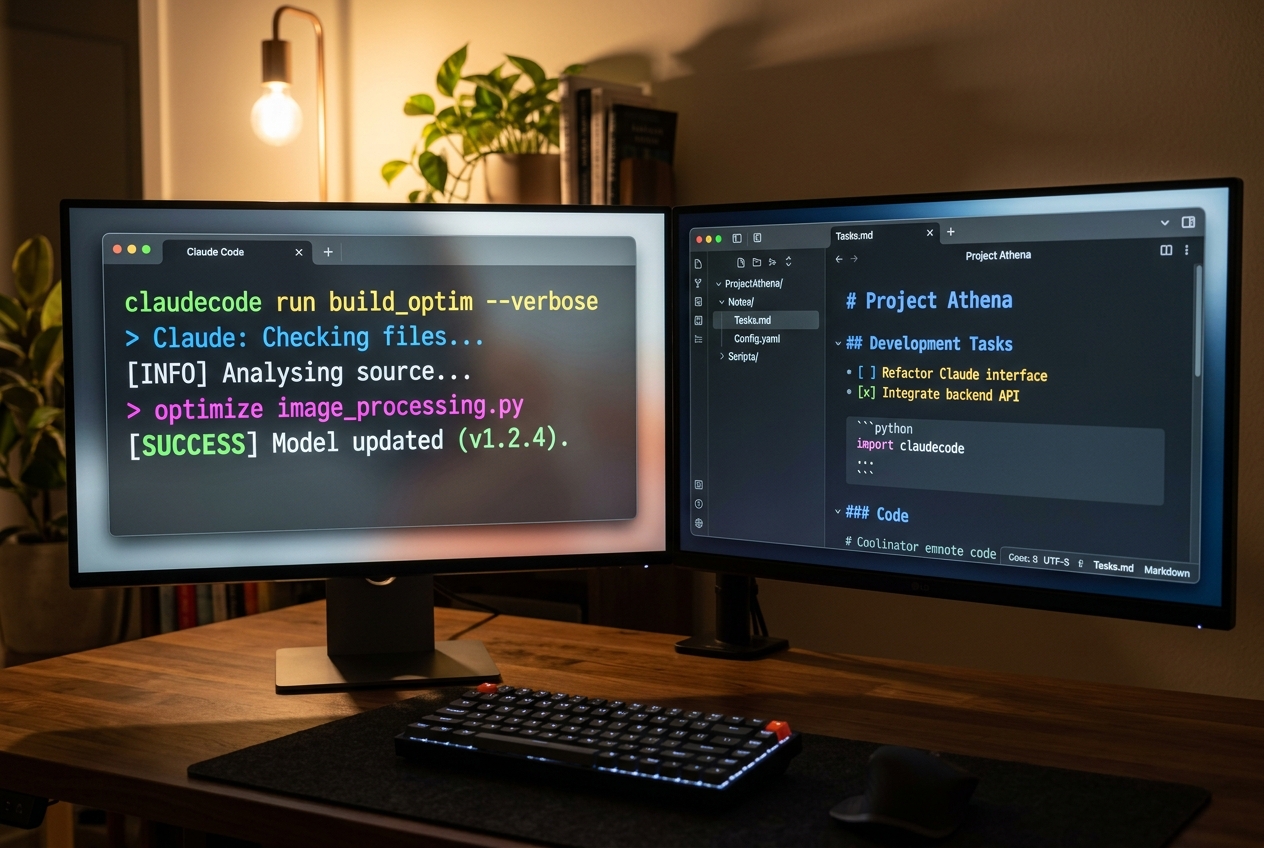 Cách tích hợp Obsidian và Claude Code trong môi trường terminal tối giản