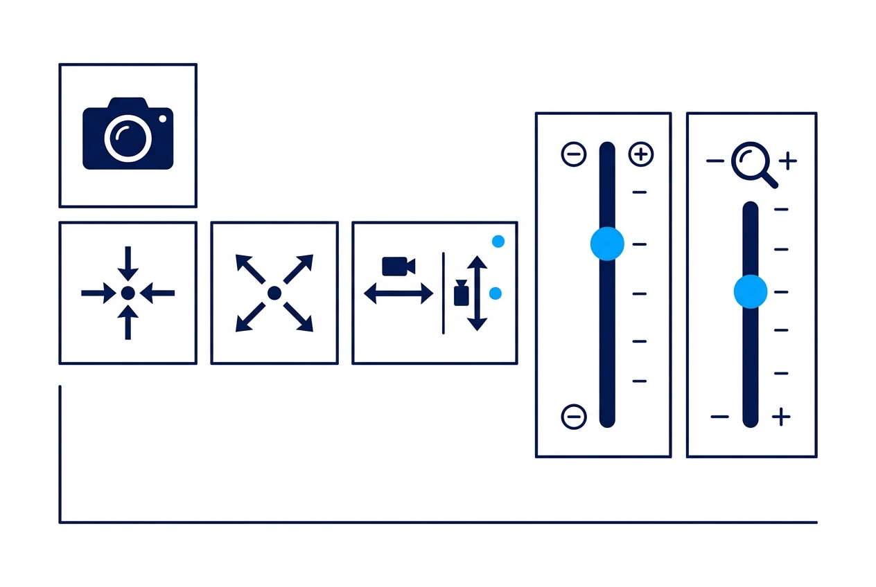 Giao diện tùy chỉnh camera control trên Kling AI 3.0