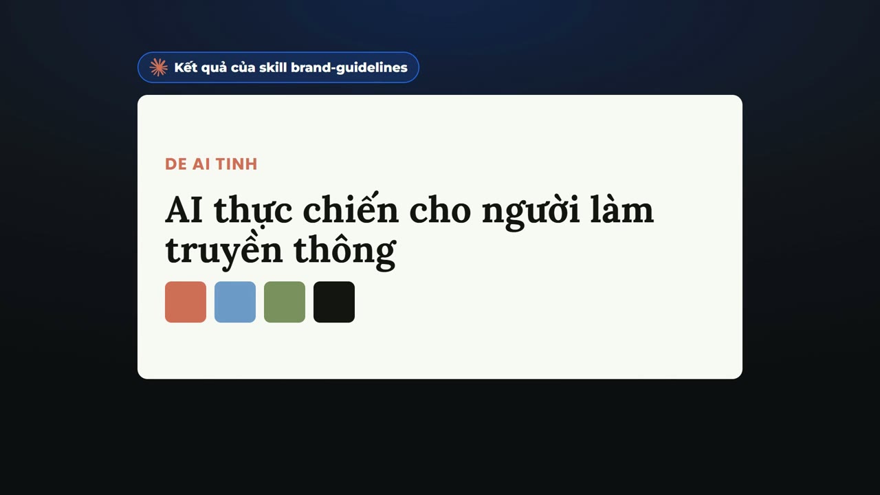 Kết quả ảnh bìa tạo ra mang màu sắc Anthropic