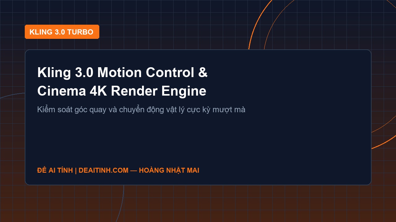 Giao diện kiểm soát chuyển động góc quay Kling 3.0 Omni