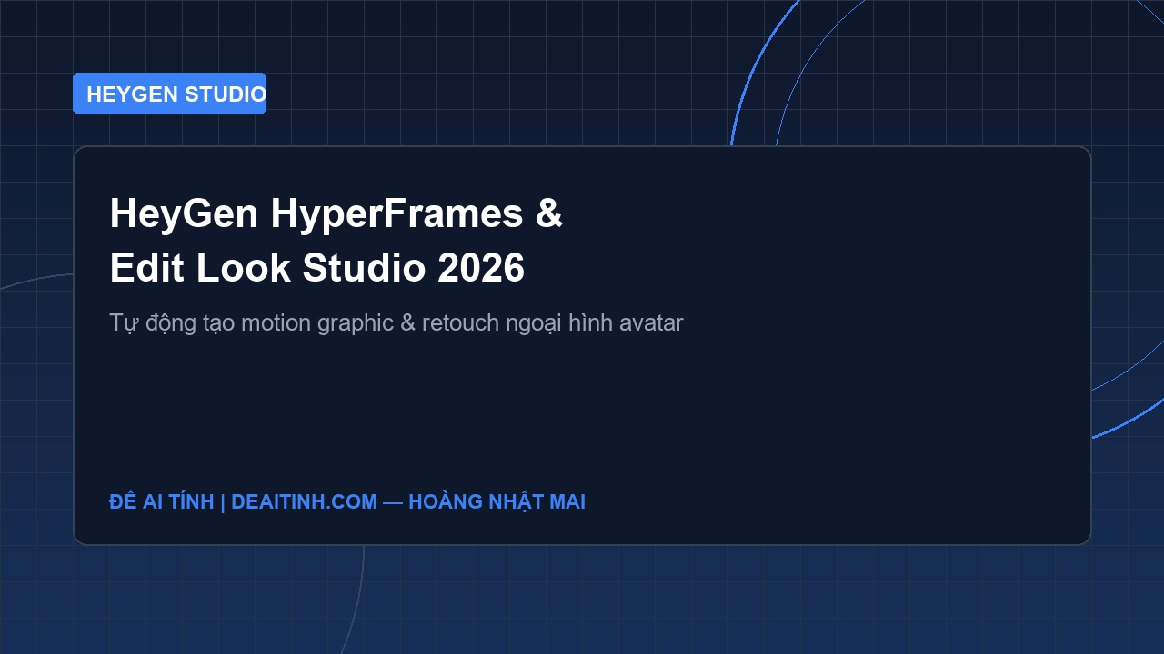 Giao diện tính năng HeyGen Video Podcast và HyperFrames