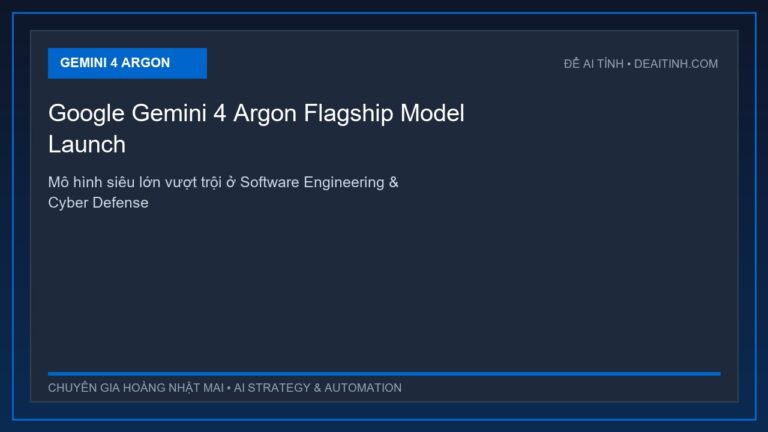 Google ra mắt Gemini 4 Argon thử nghiệm giới hạn cho nhóm bảo mật