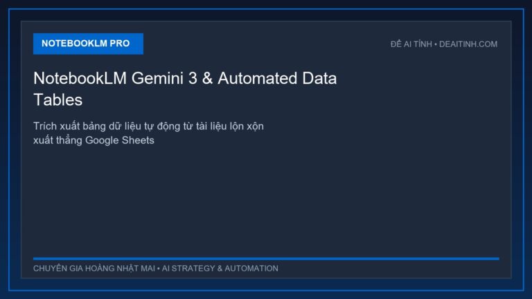 NotebookLM nâng cấp Gemini 3 và Data Tables xuất bảng dữ liệu tự động