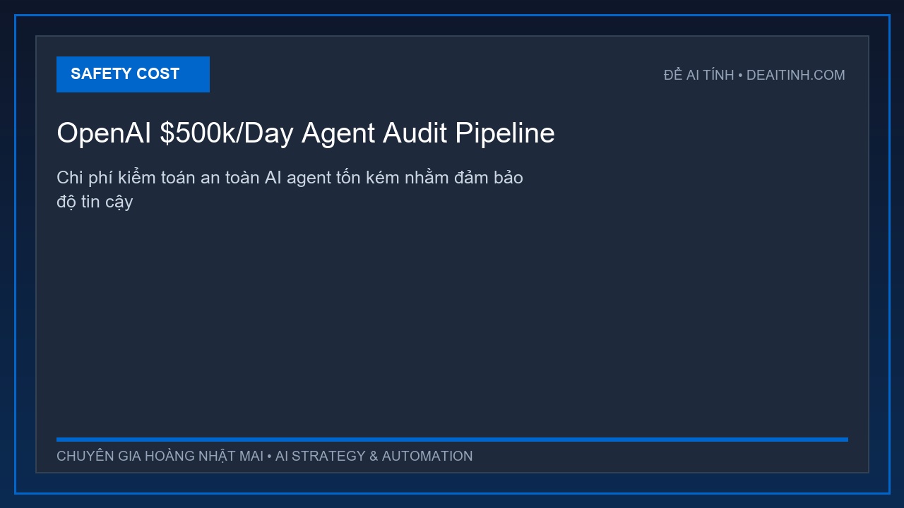 Sơ đồ quy trình audit an toàn AI agent tốn kém của OpenAI