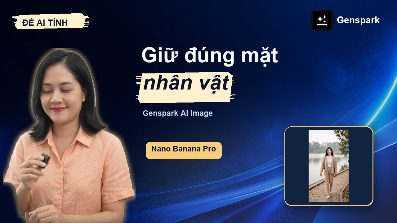 Genspark AI Image giữ đúng mặt nhân vật qua nhiều ảnh bìa