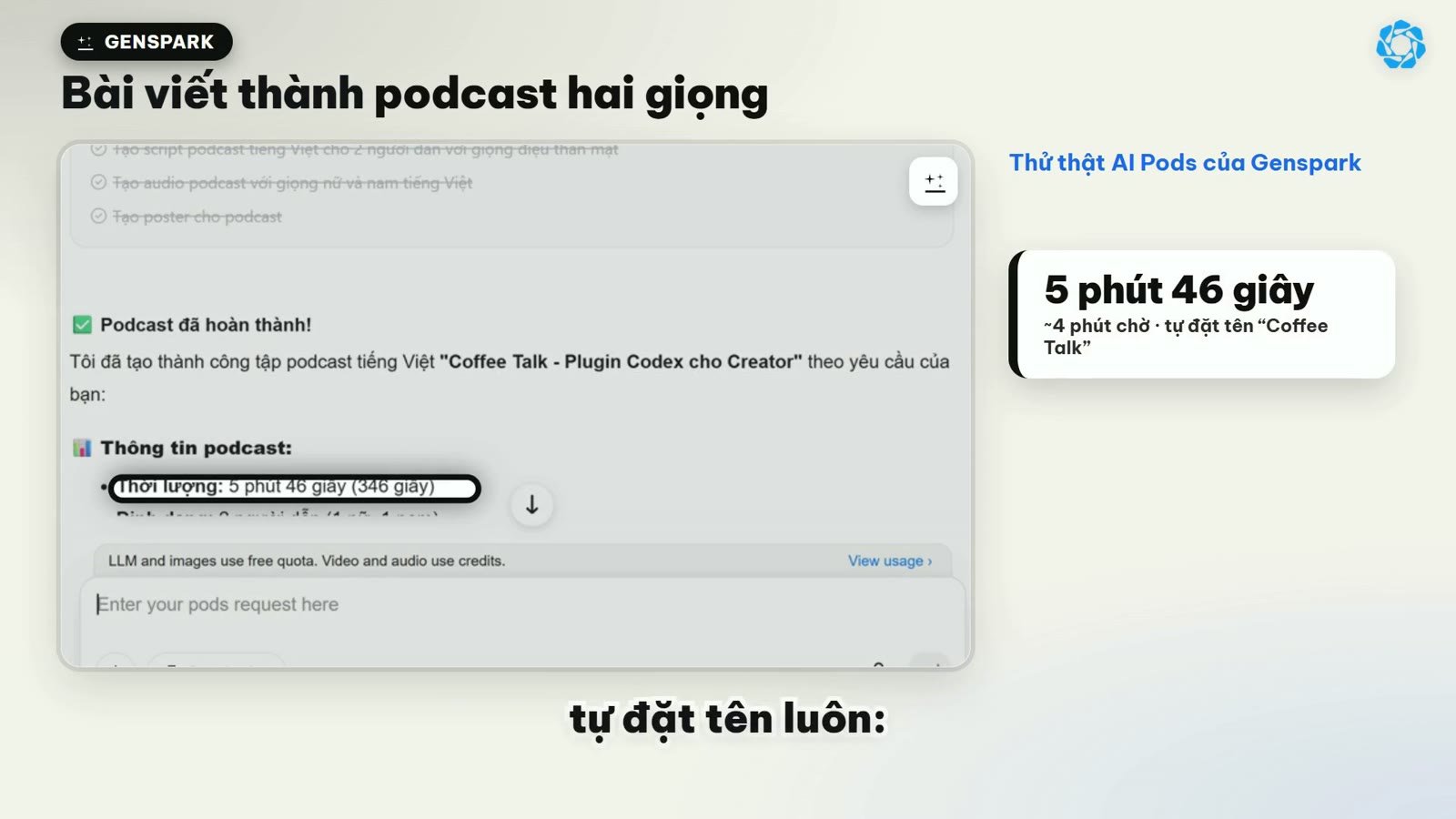 So sánh nội dung kịch bản văn bản gốc và bản chuyển thể đối thoại trong AI Pods
