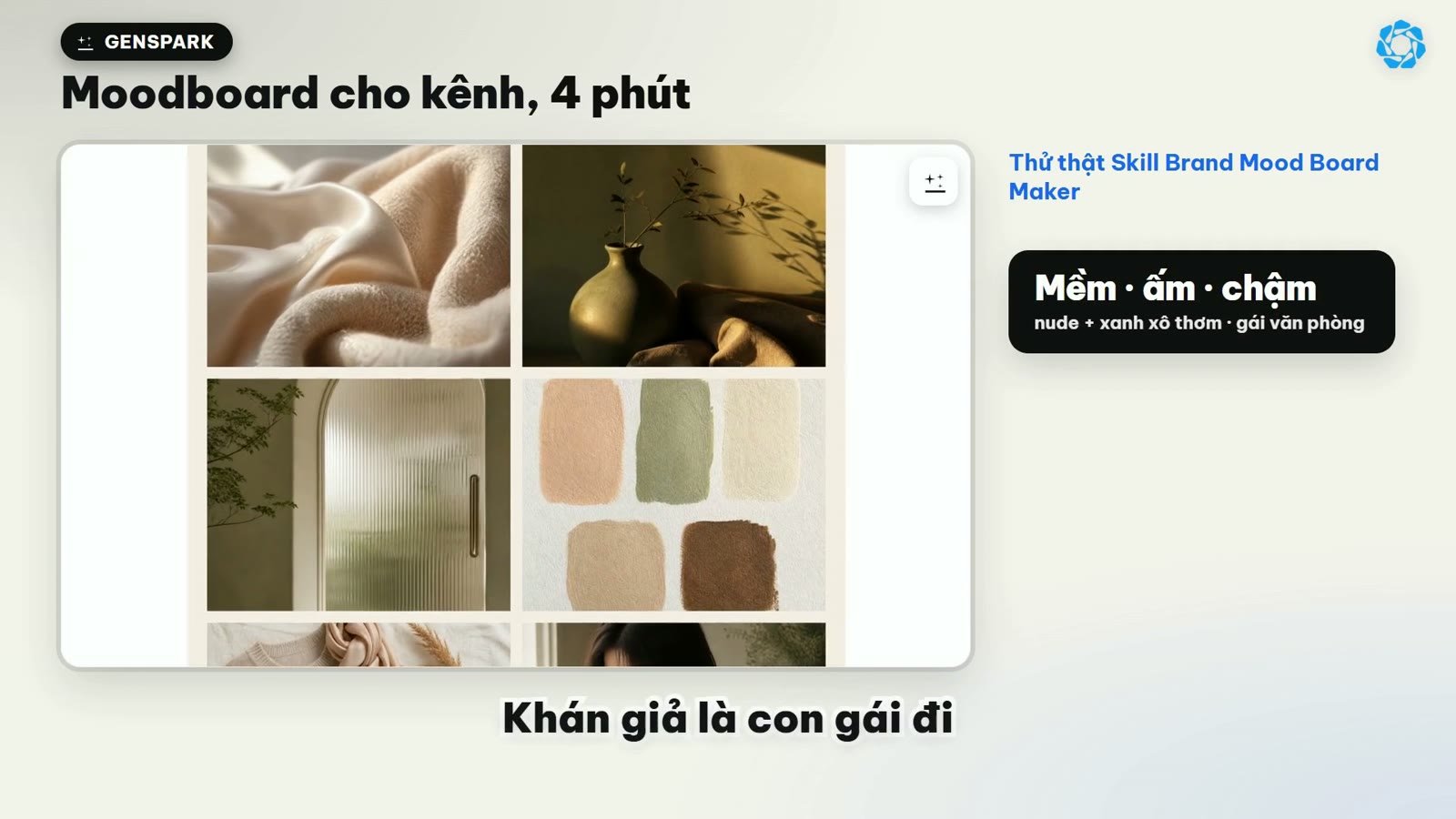 Kiểm tra độ nét của ảnh moodboard 2000x2500 pixel sinh từ Genspark