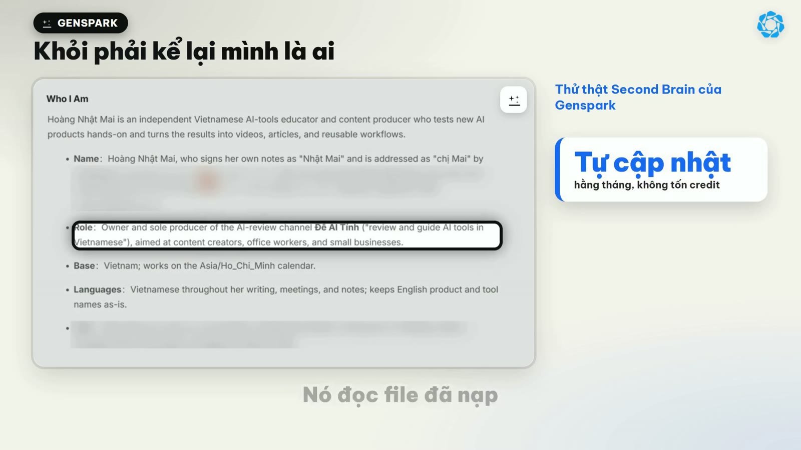 Soát lại các dự án cũ và hiệu đính văn bản About Me sang tiếng Việt