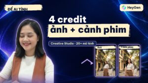 Creative Studio HeyGen: hơn 20 mô hình ảnh và video trong một chỗ, ảnh + cảnh phim chỉ 4 credit