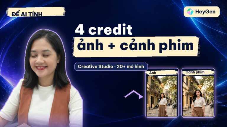 Creative Studio HeyGen: hơn 20 mô hình ảnh và video trong một chỗ, ảnh + cảnh phim chỉ 4 credit