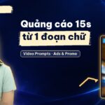 Mẫu quảng cáo HeyGen: gõ một đoạn yêu cầu, ra video 15 giây có logo và màu kênh