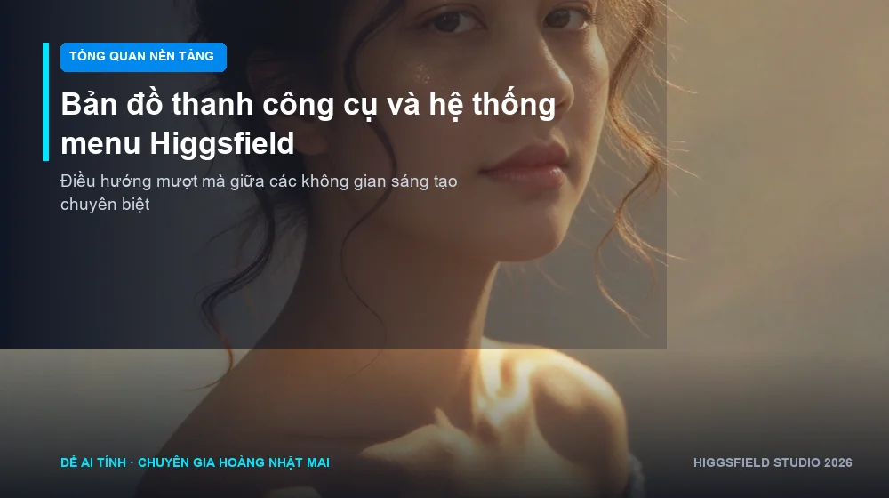 khu vực studio chuyên nghiệp trên giao diện Higgsfield