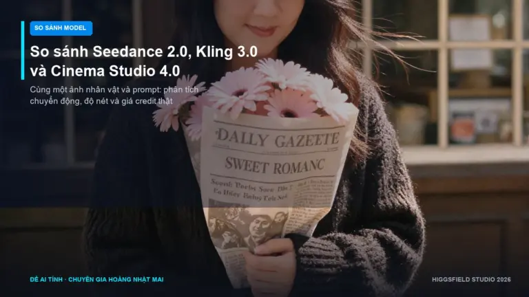 Higgsfield Cinema Studio và Seedance 2.0: làm chủ góc máy điện ảnh AI