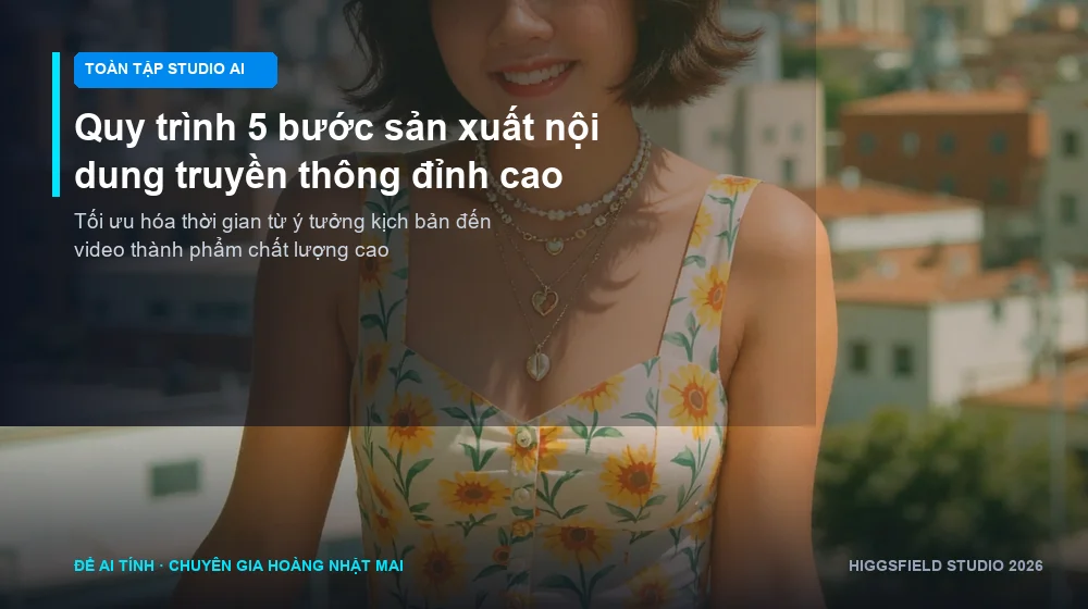 Mô hình tối ưu chi phí và quy trình làm việc khi chuyển đổi sang Higgsfield