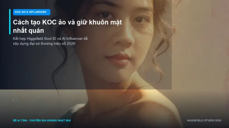 Cách xây dựng KOC ảo nhất quán từ A đến Z với Higgsfield Soul ID