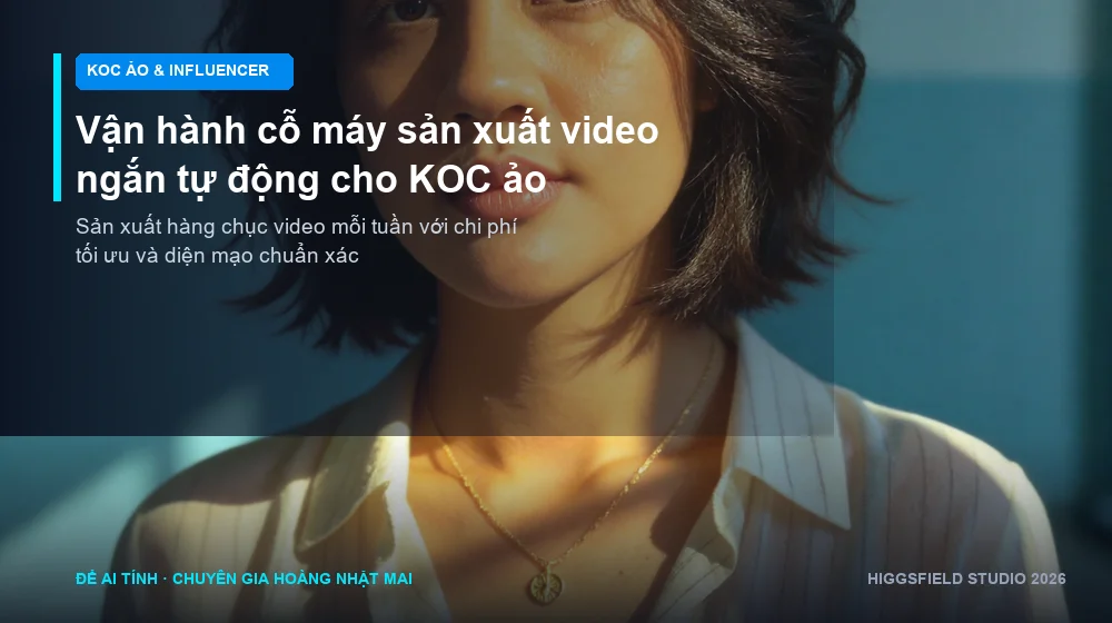 Nhân vật KOC ảo xuất hiện đồng bộ trong các chiến dịch tiếp thị và bán hàng