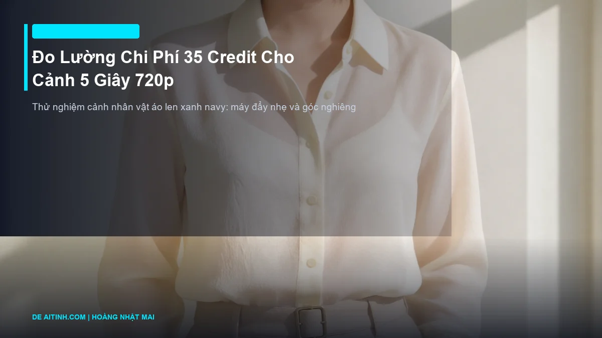 thực nghiệm video 35 credit trong Higgsfield Cinema Studio