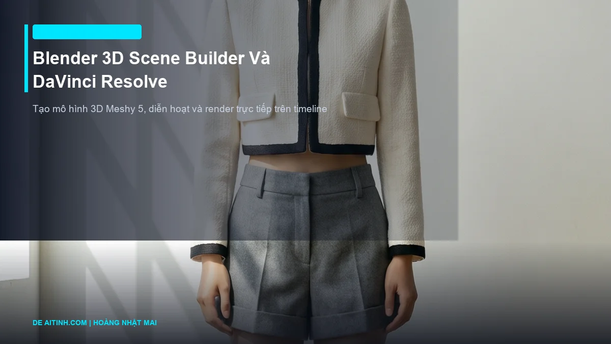 plugin Blender 3D và DaVinci Resolve trên Higgsfield