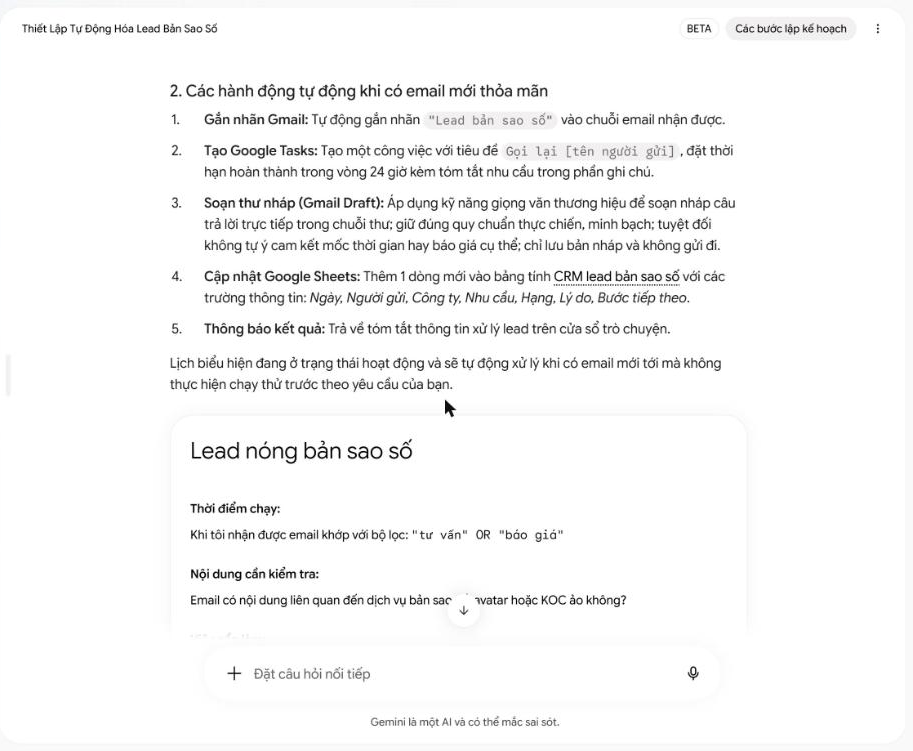 Thẻ cấu hình tác vụ tự chạy Schedule theo sự kiện kích hoạt (Event trigger).
