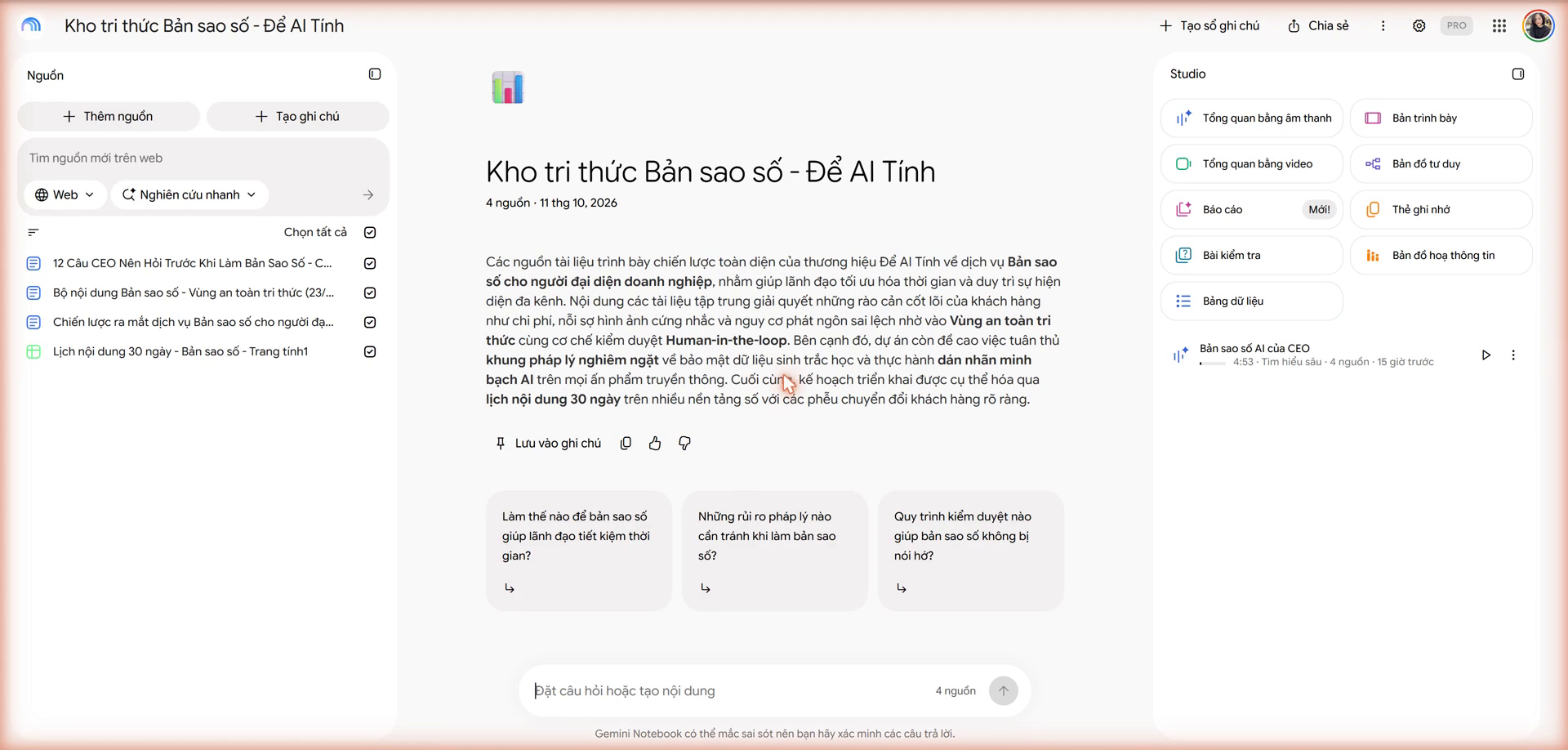 Kết quả tự động sinh bài thảo luận Audio Podcast 2 người dẫn dài 4 phút 58 giây.